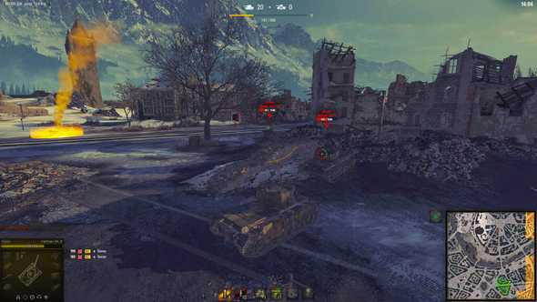 на картинке изображен игровой процесс world of tanks режим стальной охотник