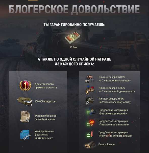 блогерское довольствие за участие игрока в битве блогеров 2020 world of tanks